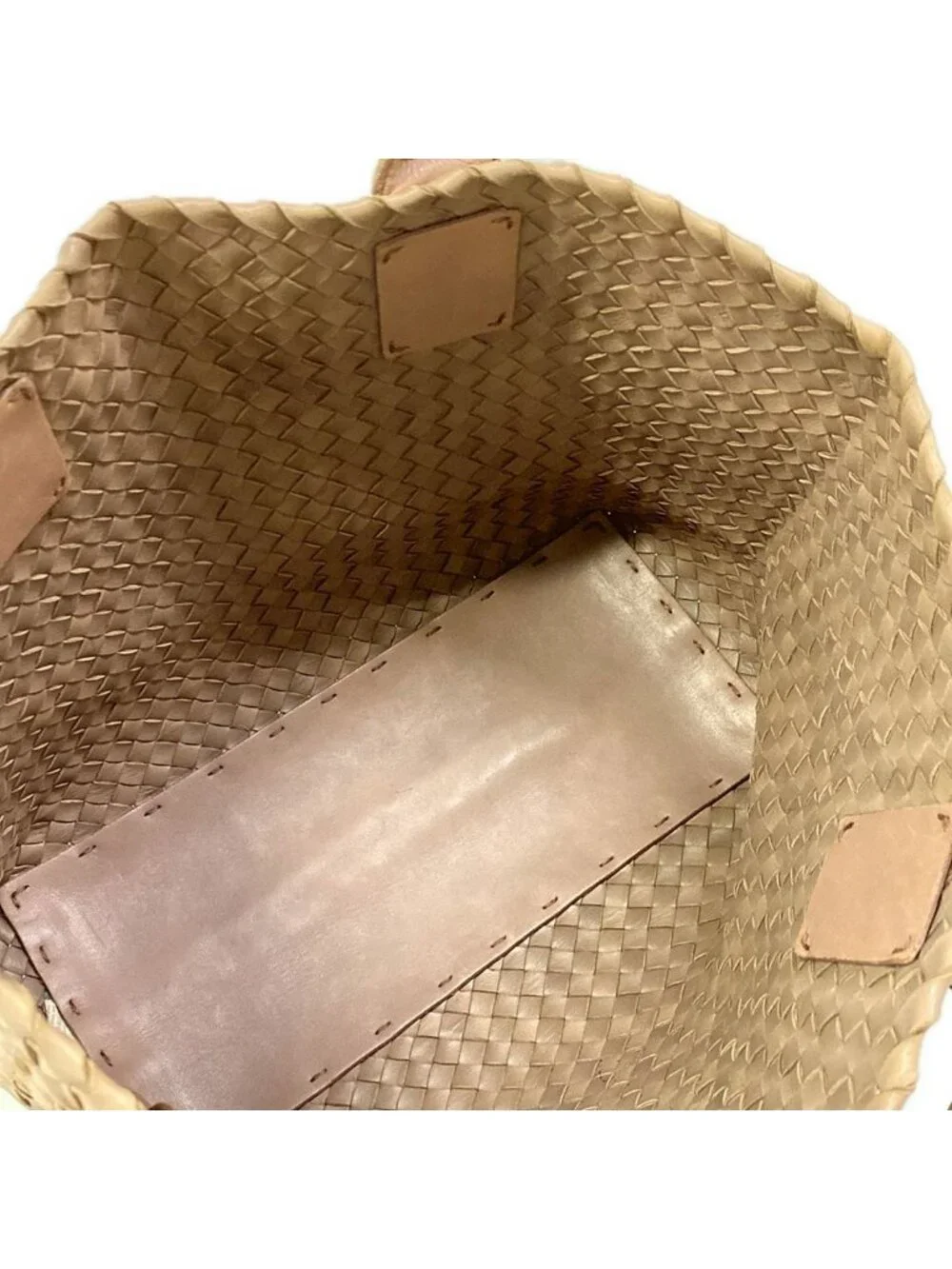 Bottega Veneta Tote Cabas PM Pink Beige Leather